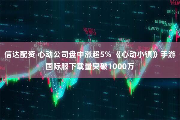 信达配资 心动公司盘中涨超5% 《心动小镇》手游国际服下载量突破1000万